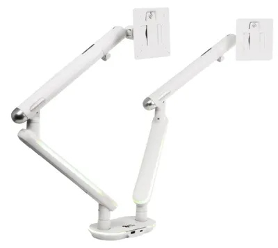 Produktbild von Doppelter Monitorarm SPAF120LUW Weiß