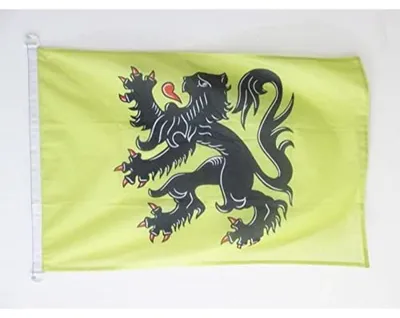 Bootflagge Flandern 150x90 cm, Polyester, wetterfest, mit Ringen