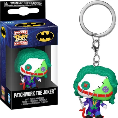 Produktbild von Patchwork The Joker Schlüsselanhänger Funko Pocket POP! Keychain