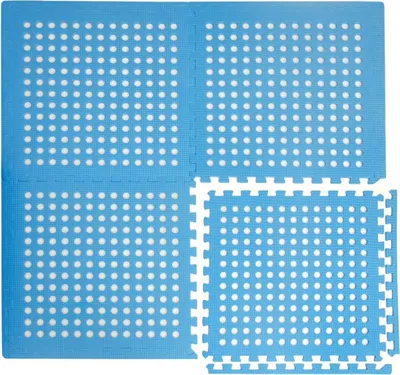 Produktbild von Poolmatte Bodenmatte 1,59qm Bodenfolie Bodenfliese 4er Set Unterlage für Pool