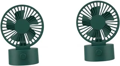 Productafbeelding van Elektrische tafelventilator - met USB-aansluiting - verstelbaar - geschikt voor kantoor, bureau, slaapkamer, keuken