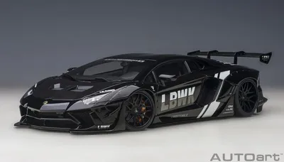 Produktbild von Autoart 79244 Lamborghini Aventador Liberty Walk LB-Works Limited Edition schwarz 1:18