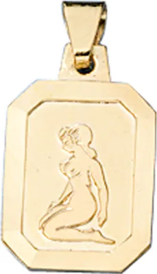 Produktbild von Sternzeichen Jungfrau - Goldanhänger Anhänger 333 Gold Halsschmuck Uni