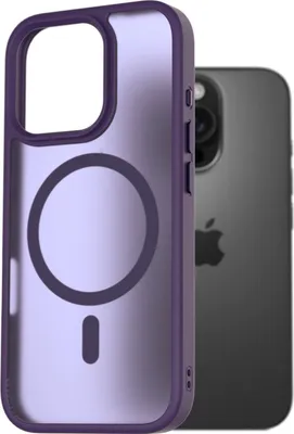 Obrázok produktu pre AlzaGuard Matte Case Kompatibel mit Magsafe pre iPhone 16 Pro dark purple
