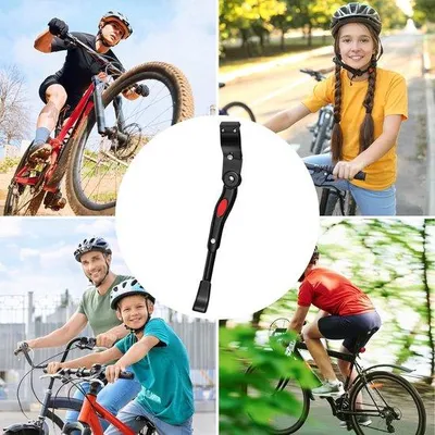 Productafbeelding van Verstelbare fietsenstandaard met antislipvoeten, geschikt voor fietsen met een wielmaat van 61–69 cm – zwart