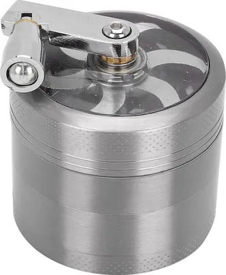 Obrázek produktu pro 4vrstvá bruska na kouř s ručním broušením zinkového materiálu 55 mm s magnetickým krytem (stříbrná)