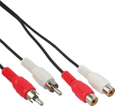Obrázok produktu pre InLine® 89934L Cinch Verlängerung, 2x Cinch, Stecker / Buchse, 20m