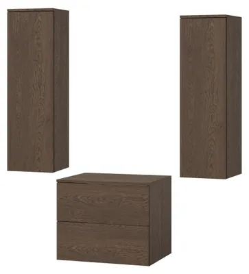 Obrázok produktu pre 3-dielna kúpeľňová zostava: Spodná skrinka + 2 vysoké skrinky Color Baltic Storm (2S 60 + 1D 100 x 2)