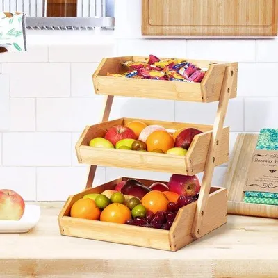 Produktbild von Famanu Obstkorb 3-stufig - Bamboe