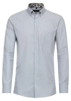 Immagine prodotto di REDMOND camicia business uomo manica lunga button-down modern fit twill azzurro L