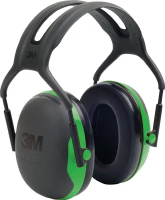 Produktbild von 3M Gehörschutz XI Kapseln schwarz / grün EN352-1 SNR 27db - X1A
