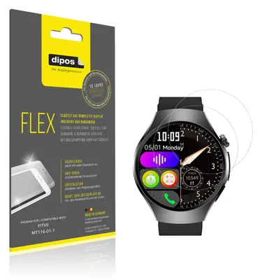 Produktbild von 2x Schutzfolie für FITVII MT116-01-1 Folie, 100% Displayabdeckung, dipos Flex