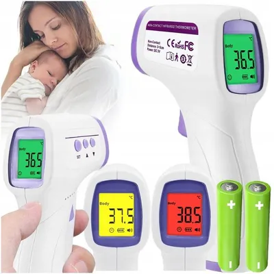 Produktbild von Berührungsloser Infrarot-Thermometer LCD Stirn & Ohr