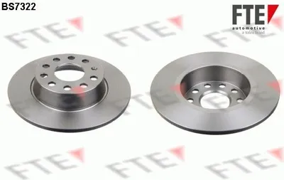 Image de 2 disques de frein arrière complets Ø 272 mm 10 mm FTE pour entre autres AUDI A3