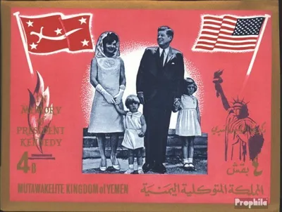 Produktbild von Briefmarken Jemen (Königreich) 1965 Mi Block16 (kompl.Ausg.) postfrisch Präsident Kennedy