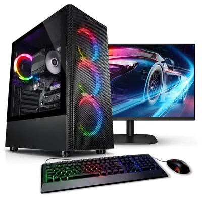 Produktbild von kiebel.de PC Set mit 27 Zoll TFT Viper V AMD Ryzen 7 5700G, 32GB DDR4, AMD Vega Grafik, 1TB SSD, WLAN, Windows 11, Komplettsystem