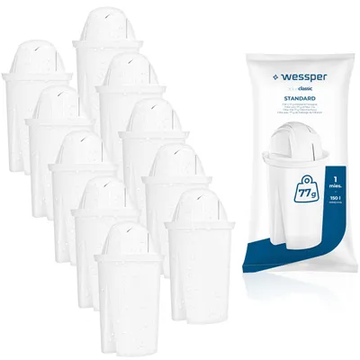 Image de Cartouches de filtre Wessper AquaClassic, compatibles avec les modèles Brita Classic et Dafi Classic