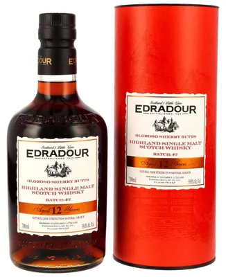 Produktbild von Edradour 12 Jahre - 2012/2025 - Oloroso Sherry Butts - Batch #7 - Highland Single Malt Scotch Whisky