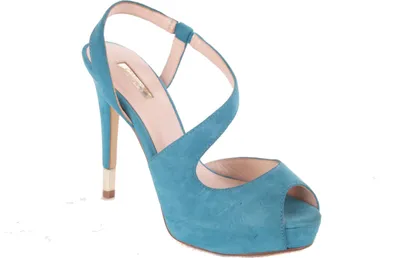 Produktbild von GUESS Damen Pumps Highheels Stilettos Riemchensandalen Türkis #601