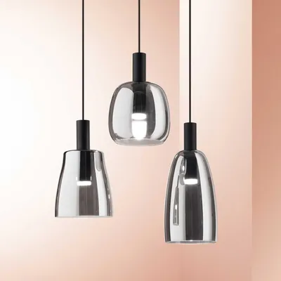 Obrázek produktu pro Ideal Lux 275581 COCO-1 závesné svietidlo LED D150mm 7W/660lm 3000K ?ierna, dymová