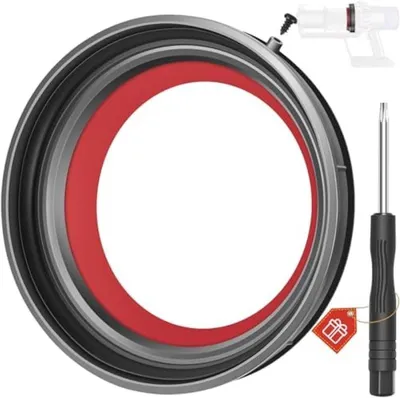 Produktbild von PromoHome® Dichtungsring für Dyson V10 SV12 SV13 SV27 Staubbehälter, Ersatzteil, rot/schwarz