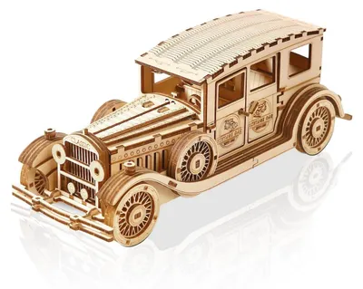Immagine prodotto di Puzzle in legno 3D, modello di auto d'epoca, kit di montaggio per adulti, set creativo fai-da-te, regalo di Natale