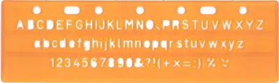 Produktbild von Standardgraph Schablone Groß- und Kleinbuchstaben 5 mm