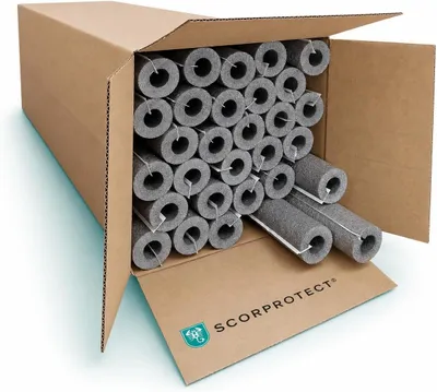 Produktbild von Scorprotect® PE Rohrisolierung selbstklebend 1 m ganzer Karton Farbe grau Rohr x Isolierstärke: 22 x 13 mm