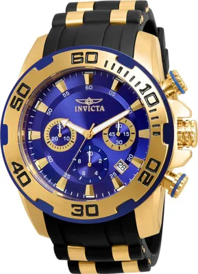 Obrázok produktu pre Invicta Pro Diver - SCUBA 22313 Pánske Hodinky - Quartz Hnací Mechanizmus - Nerezová Oceľ s Modrým Ciferníkom - 50 mm