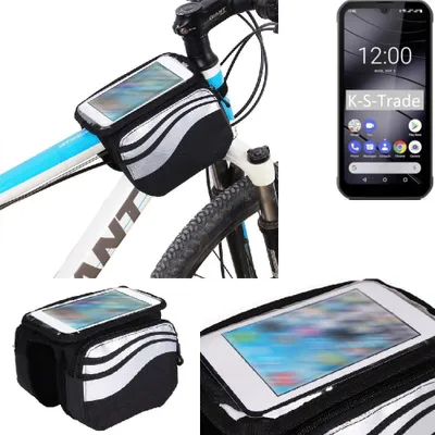 Produktbild von K-S-Trade Rahmentasche Fahrrad-Halterung kompatibel mit Gigaset GX290 Rahmenhalterung Fahrrad Handyhalterung Fahrradtasche Handy Smartphone Halterung