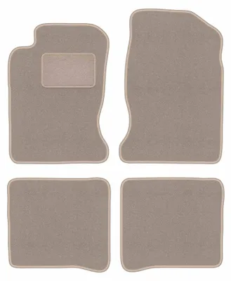 Produktbild von Velours-Fußmatten für Toyota Carina E 1992-1998 (Limousine) – 4-tlg, Beige, passgenau – Wielganizator LUX