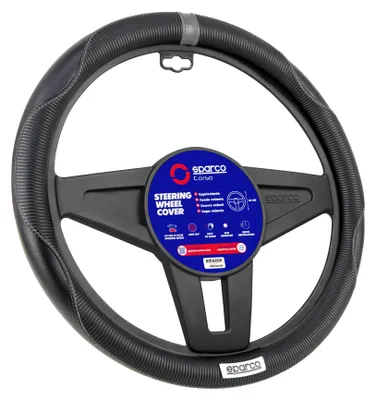 Immagine prodotto di Copertura per volante Sparco S155 BK, universale, 38 cm, esclusiva di Amazon, antiscivolo e di alta qualità