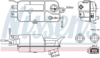 Produktbild von NISSENS Ausgleichsbehälter Kühlmittel für FIAT MAREA Weekend (185) Kühlwasser 996359
