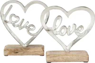 Produktbild von Dekoaufsteller Love Herz 2 Ausführungen B:16/H:17/T:5cm Stückpreis