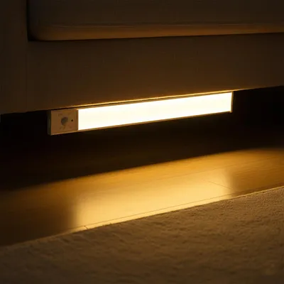 Produktbild von 20cm Schrankbeleuchtung Led Mit Bewegungsmelder 4 Stück Kabellos Led Leiste Wiederaufladbar Unterbauleuchte Küche Sensor Licht Für Innen Kleiderschran