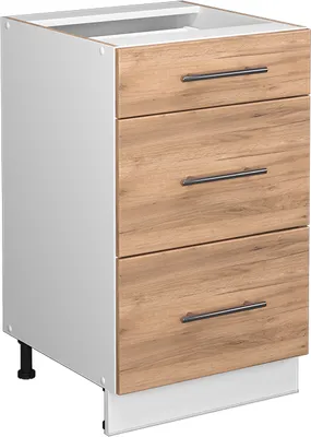 Produktbild von Küchenunterschrank Vicco Fame-Line Goldkraft Eiche 50 cm ohne Arbeitsplatte, Model 38436