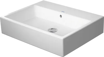 Produktbild von Waschtisch VERO AIR m ÜL HLB geschli 600x470mm o HL weiß ohne Hahnloch weiß