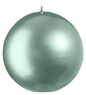 Produktbild von Kugelkerzen Metallic-Lack Matt Candy Green Ø 10 cm, 6 Stück