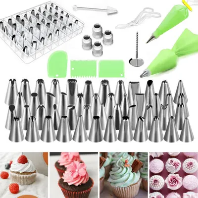 3-teiliges Spritztüllen Set Aus Edelstahl – Lange Düsen Für Kuchen, Creme & Cupcakes (5mm, 6mm, 8mm)