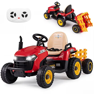 Obrázek produktu pro 24V dětský elektrický traktor s přívěsem a dálkovým ovládáním