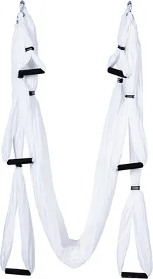 Obrázek produktu pro Joga Swing Hammock Trapeze Sling Aeria Home Gym Anti-gravitační inverzní fitness (bílá)