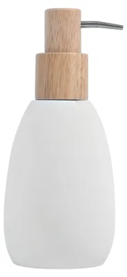 Produktbild von Seifenspender Spirella Sven 260 ml Polyresin Holz Weiß Badezimmer Zubehör