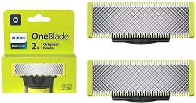 Obrázek produktu pro Philips OneBlade QP220/51 Náhradní čepelky, nerezová ocel, 4 měsíce používání, oboustranné