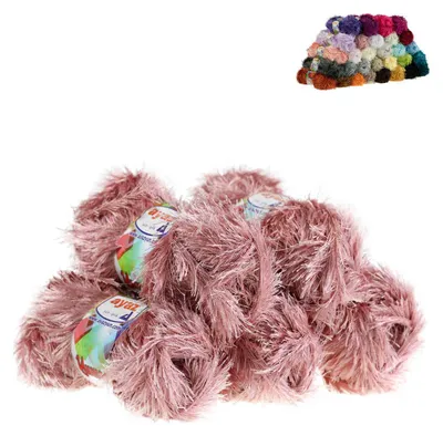 5 x 100g Strickgarn Yumos altrosa