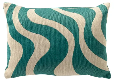 Produktbild von Dutch Decor Outdoor Dekokissen Organisch Oceane 40x60 cm Blau