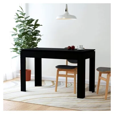Produktbild von Esstisch, Baumkantentisch, Esszimmermöbel, Küchentisch, Schwarz 120 x 60 x 76 cm