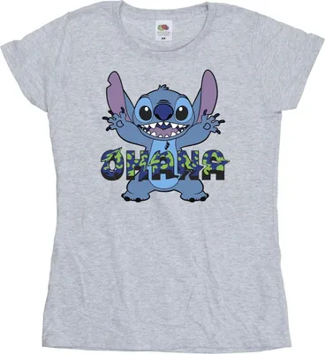 Produktbild von Disney - "Ohana" T-Shirt für Damen BI25841 (M) (Grau)