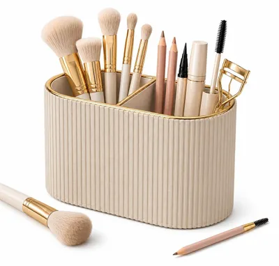 Produktbild von Make-up Pinselhalter aus Kunstleder