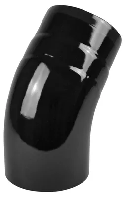 Produktbild von Raik Rauchrohrbogen / Ofenrohrbogen Emaille 150mm - 45° Bogen glatt Schwarz