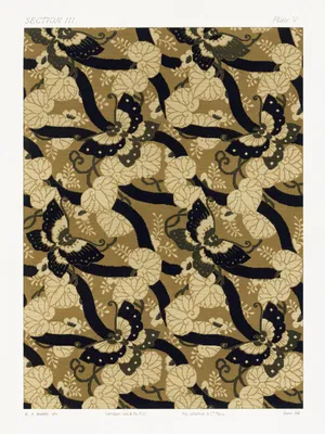 Produktbild von Poster 30x40cm Fächerdesign III, G.A. Audsley Vintage für das Wohnzimmer